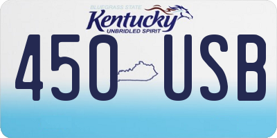 KY license plate 450USB