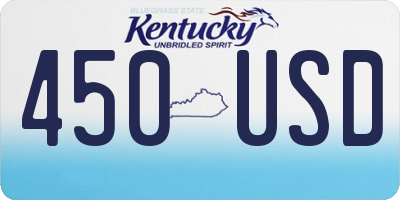 KY license plate 450USD