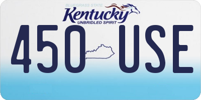 KY license plate 450USE