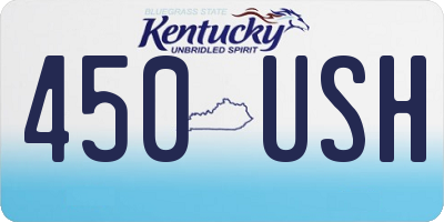 KY license plate 450USH