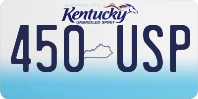 KY license plate 450USP