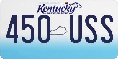 KY license plate 450USS