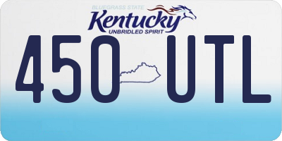 KY license plate 450UTL