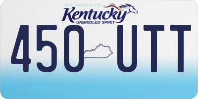 KY license plate 450UTT