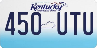 KY license plate 450UTU