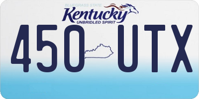 KY license plate 450UTX