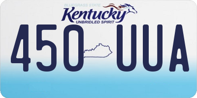 KY license plate 450UUA