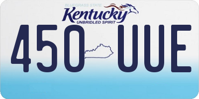 KY license plate 450UUE