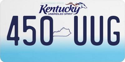 KY license plate 450UUG