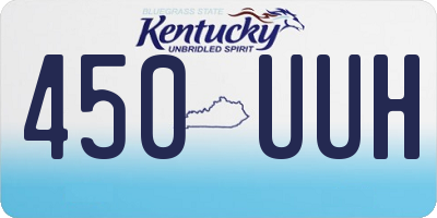 KY license plate 450UUH