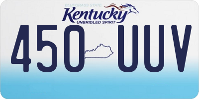 KY license plate 450UUV