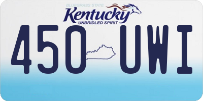 KY license plate 450UWI