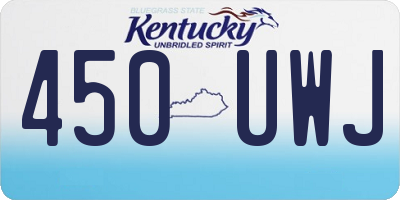 KY license plate 450UWJ