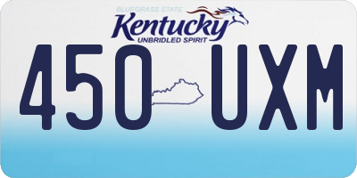 KY license plate 450UXM