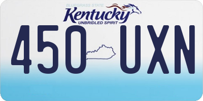 KY license plate 450UXN