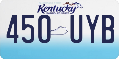 KY license plate 450UYB