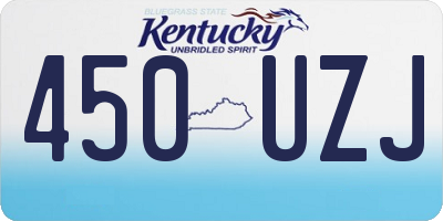 KY license plate 450UZJ