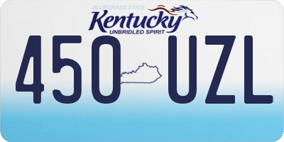 KY license plate 450UZL