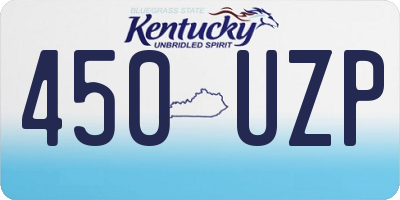 KY license plate 450UZP