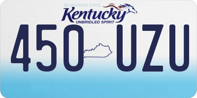 KY license plate 450UZU