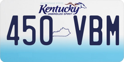 KY license plate 450VBM