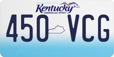 KY license plate 450VCG