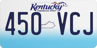 KY license plate 450VCJ
