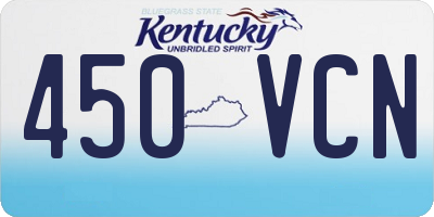 KY license plate 450VCN
