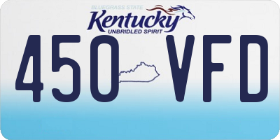 KY license plate 450VFD
