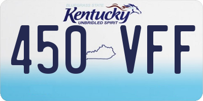 KY license plate 450VFF