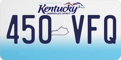 KY license plate 450VFQ