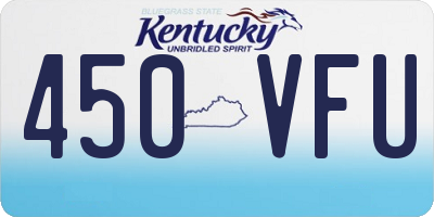 KY license plate 450VFU
