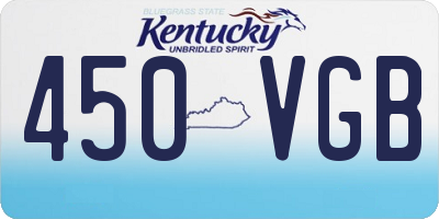 KY license plate 450VGB