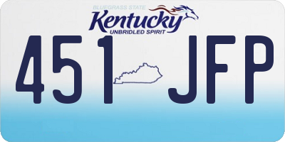 KY license plate 451JFP