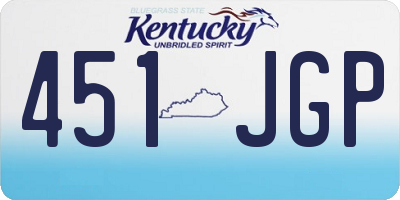 KY license plate 451JGP