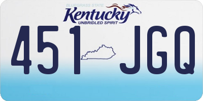 KY license plate 451JGQ