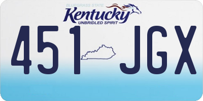 KY license plate 451JGX