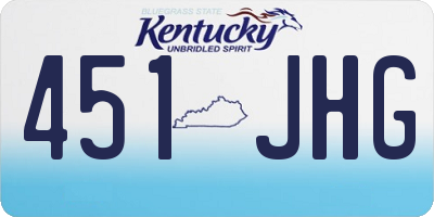 KY license plate 451JHG