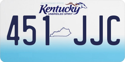 KY license plate 451JJC