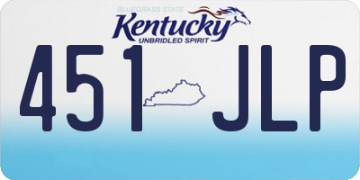 KY license plate 451JLP