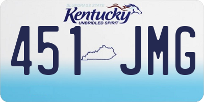 KY license plate 451JMG