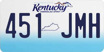 KY license plate 451JMH