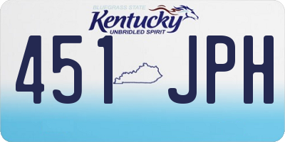 KY license plate 451JPH