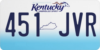 KY license plate 451JVR