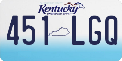 KY license plate 451LGQ