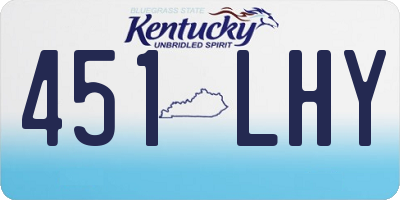 KY license plate 451LHY