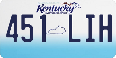 KY license plate 451LIH