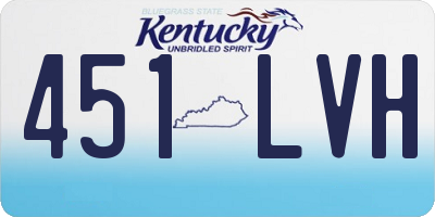 KY license plate 451LVH