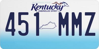 KY license plate 451MMZ