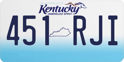 KY license plate 451RJI